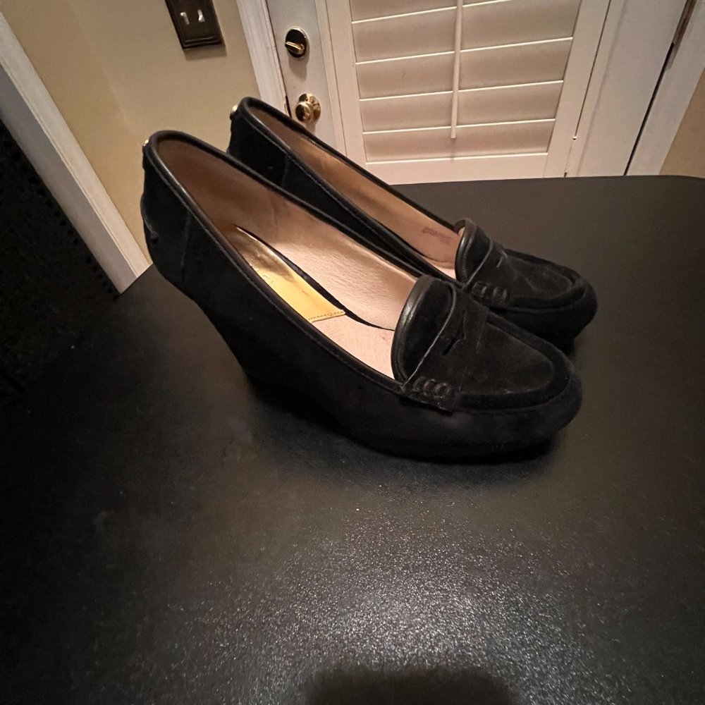 Michael Kors Rory loafer wedge pump size 8 black - Picture 7 of 11